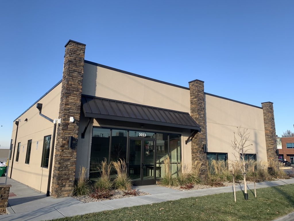 336 & 338 Santa Fe Drive - rear view of Commercial building