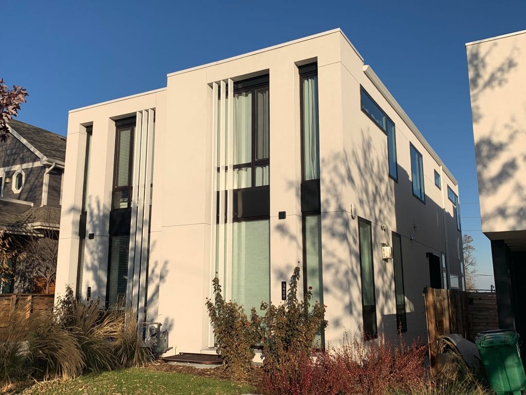 3522 & 3524 Pecos Street - left side view of Multi-Family building