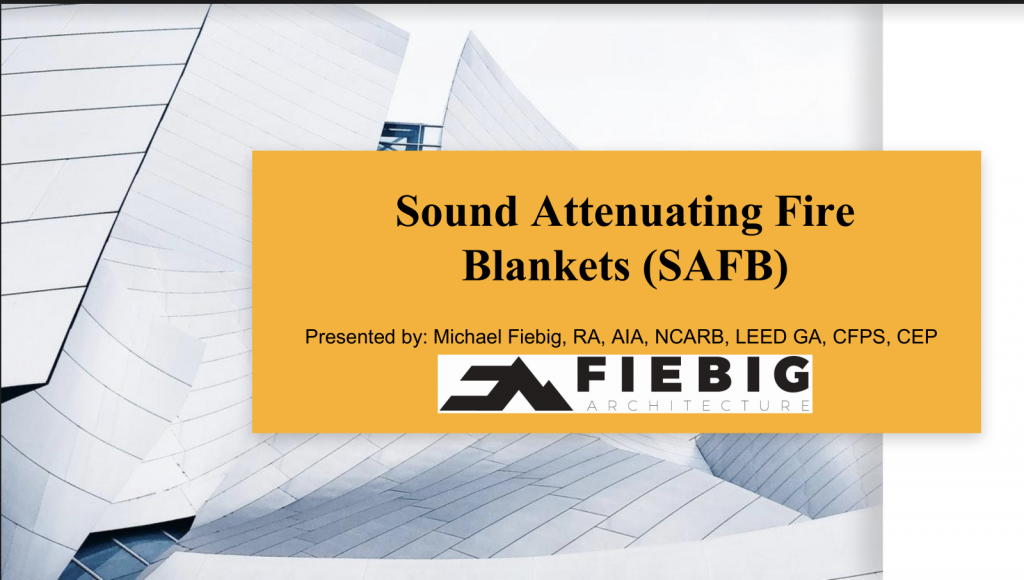 Sound Attenuating Fire Blankets for Acoustic and Fire-Resistive Protection