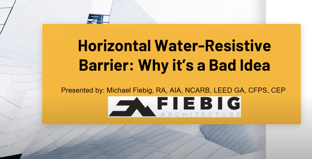 water-resistive barrier (WRB)